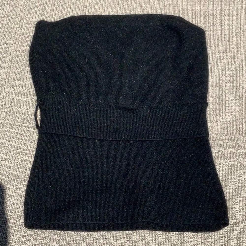 Bebe Elegant Black Strapless Top,S